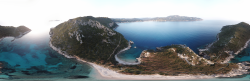 Photo Textures of Panorama Background Nature Corfu